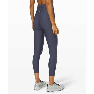 Lululemon Women's Dark Blue Pockets Flurry Up Super‎ High-Rise Tight 25" size 10